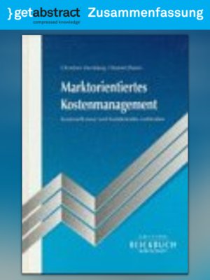 cover image of Marktorientiertes Kostenmanagement (Zusammenfassung)